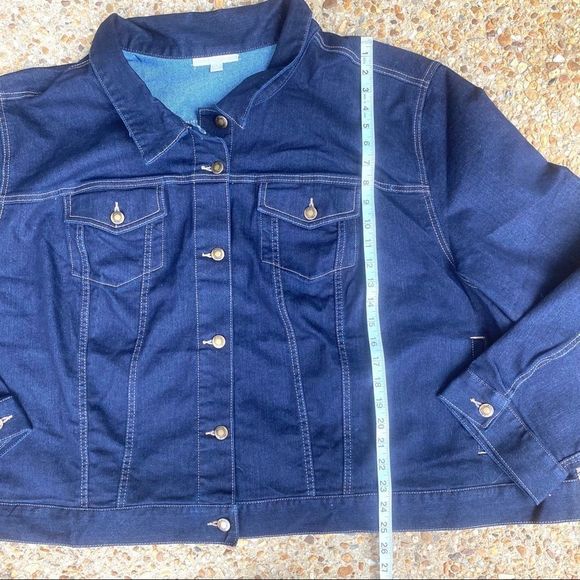 NWOT Woman Within Dark Wash Plus Size Jeans 38 W - Picture 3 of 11